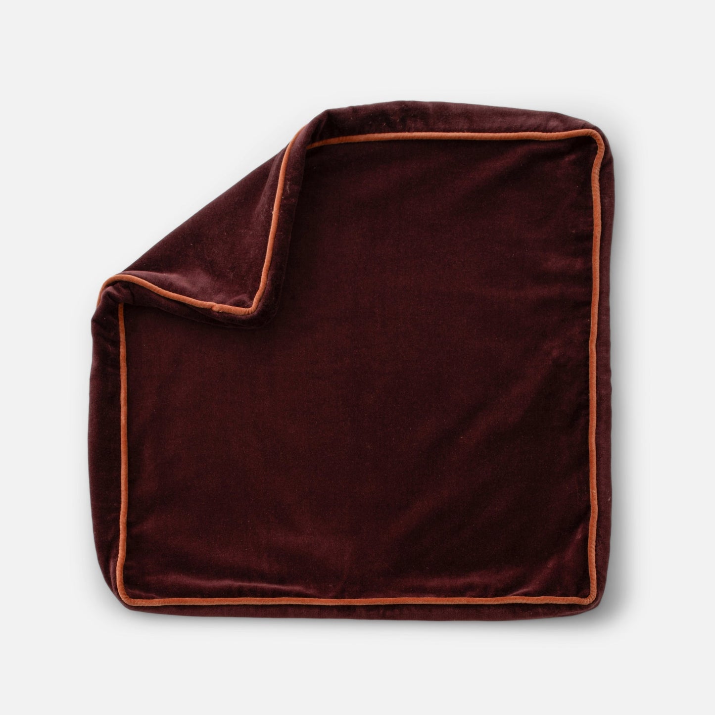 Velvet Piped Pillow Cover
