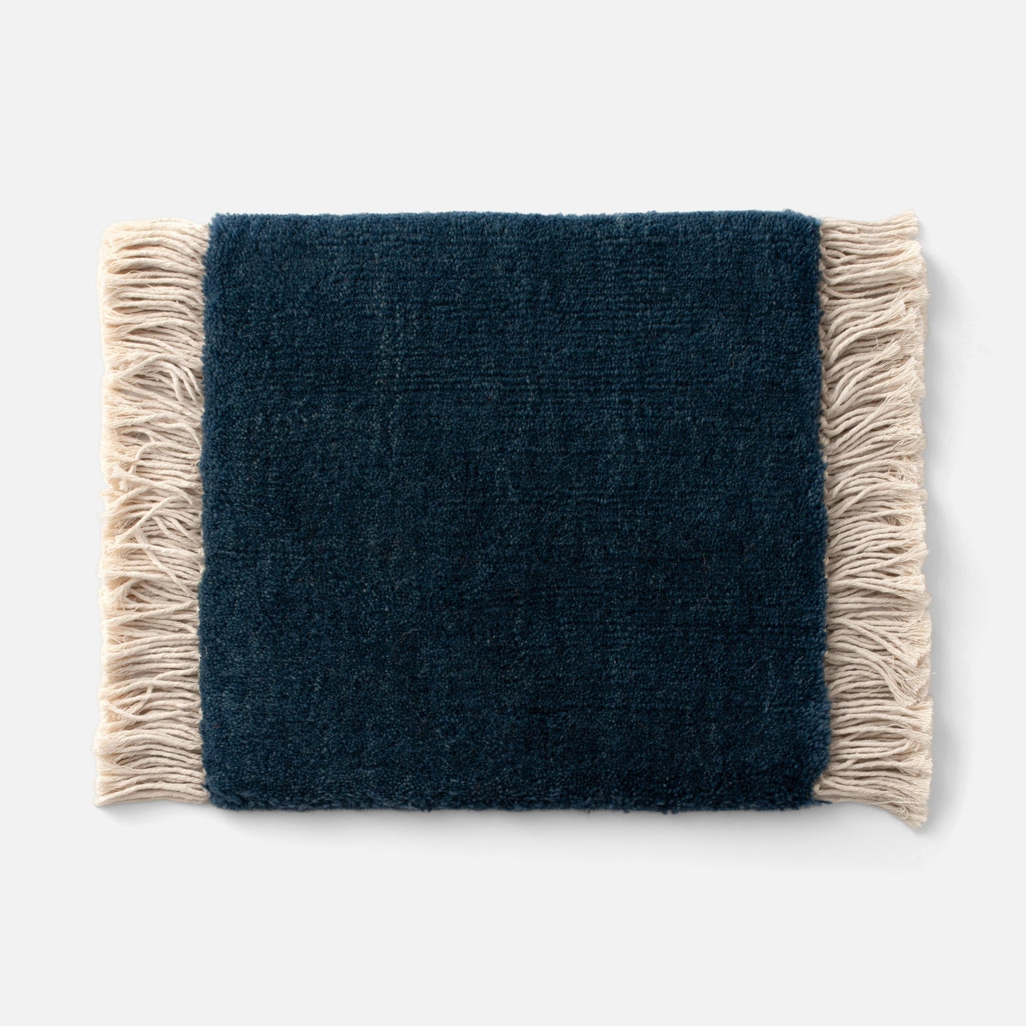Indigo wool Mesa rug swatch