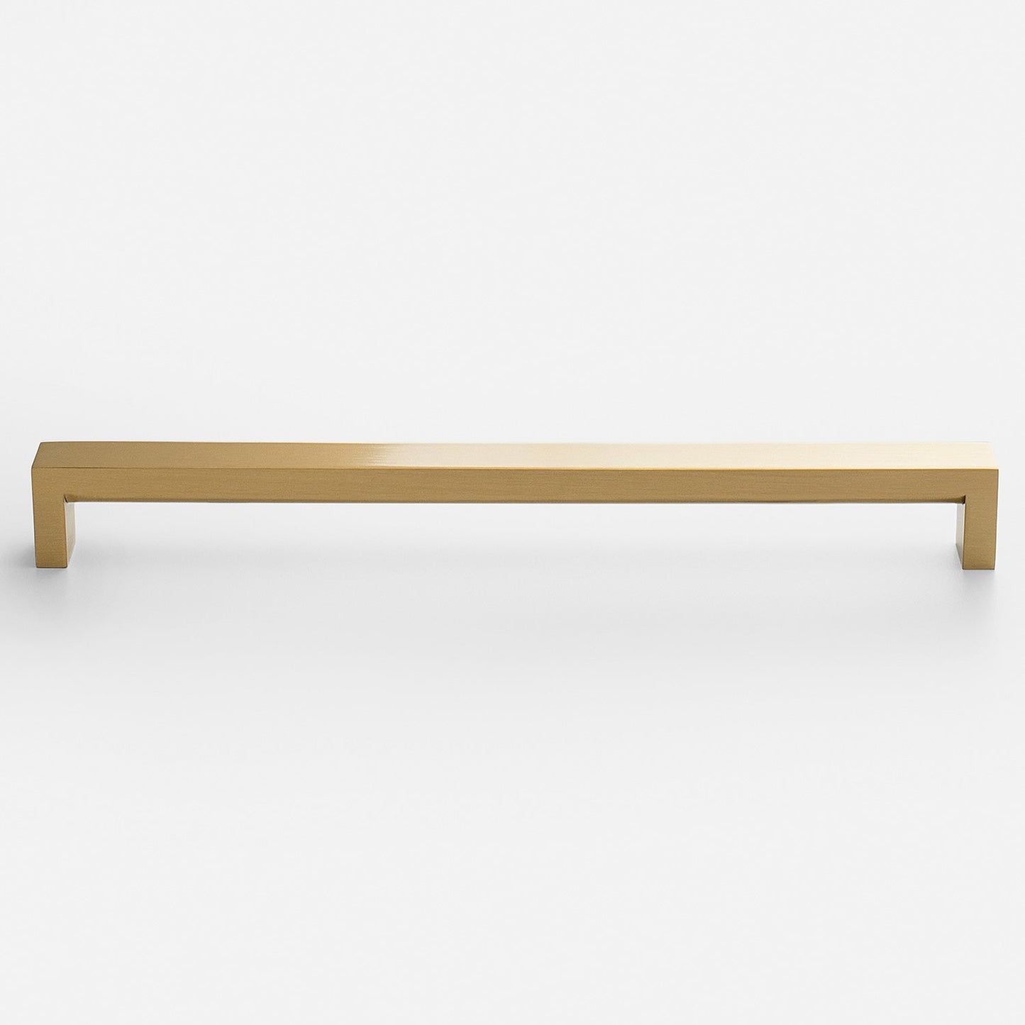 Front view of Edgecliff appliance pull showcasing its long rectangular bar design on a white background