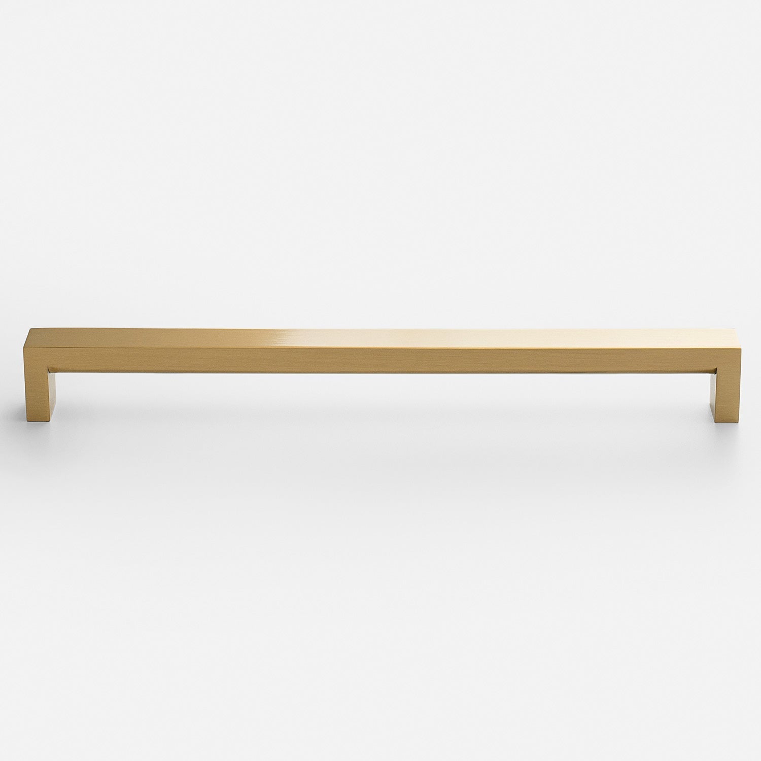 Front view of Edgecliff appliance pull showcasing its long rectangular bar design on a white background