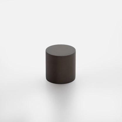 Front view of Cove Knob showcasing its cylindrical form against a white background