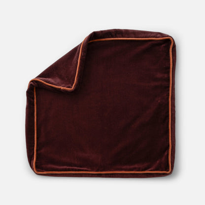 Velvet Piped Pillow Cover