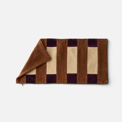 Pieced Velvet Pillow Cover