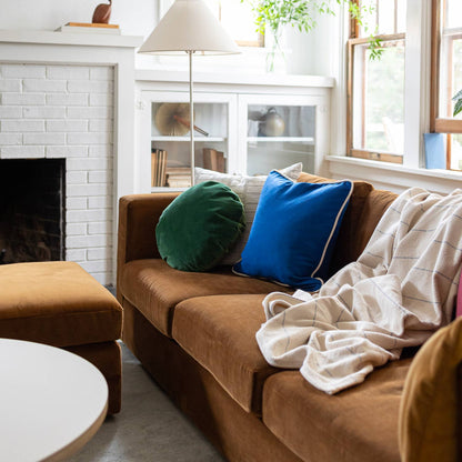 Classic Piped Pillow::cobalt::Hover